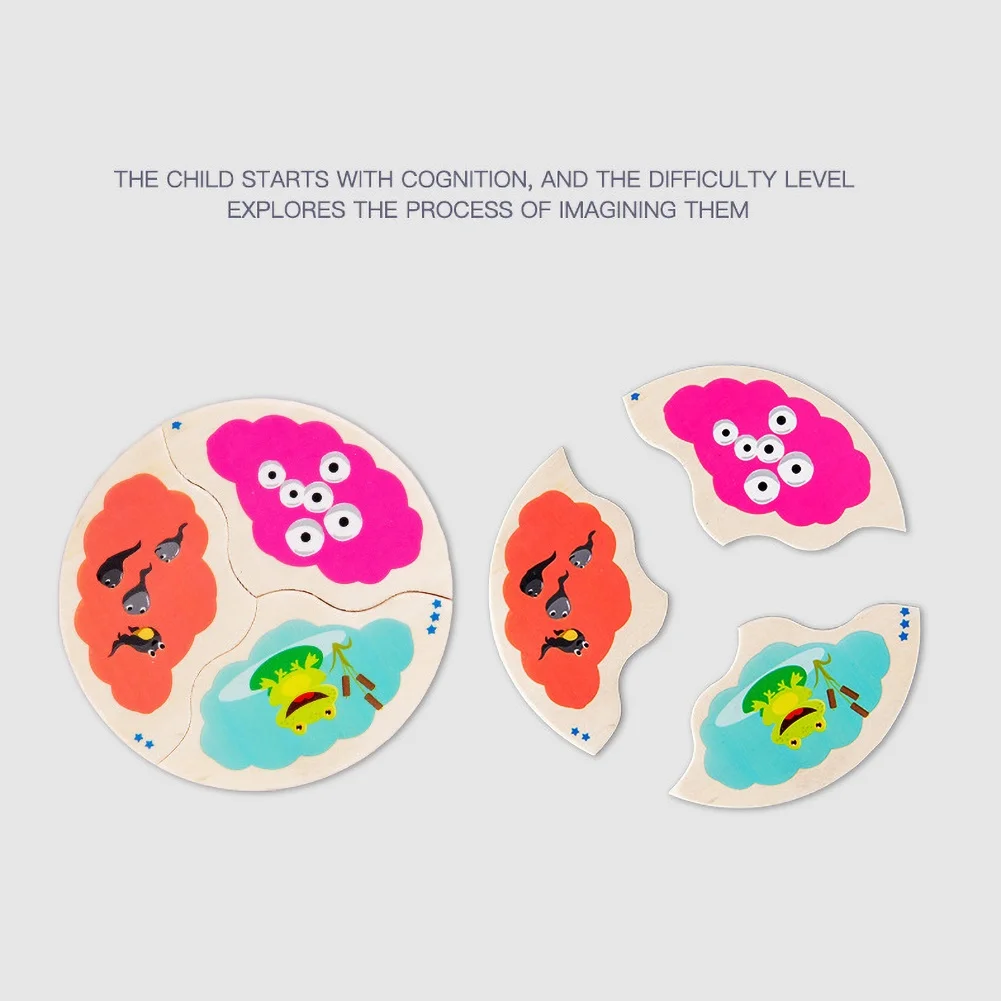 12 шт. в упаковке Детская арбузно-лягушка Эволюция Курица роста головоломки