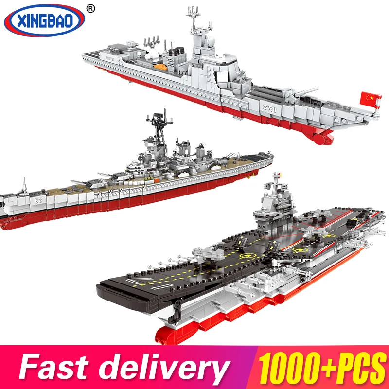 

Набор строительных блоков Xingbao корабль Миссури модель корабля Moc 2 мировая война Военная серия ВМС Разрушитель кубики Moc игрушки для детей