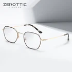 Очки ZENOTTIC в металлической титановой оправе для мужчин и женщин, аксессуар для работы и учебы, с блокировкой сисветильник, для компьютера