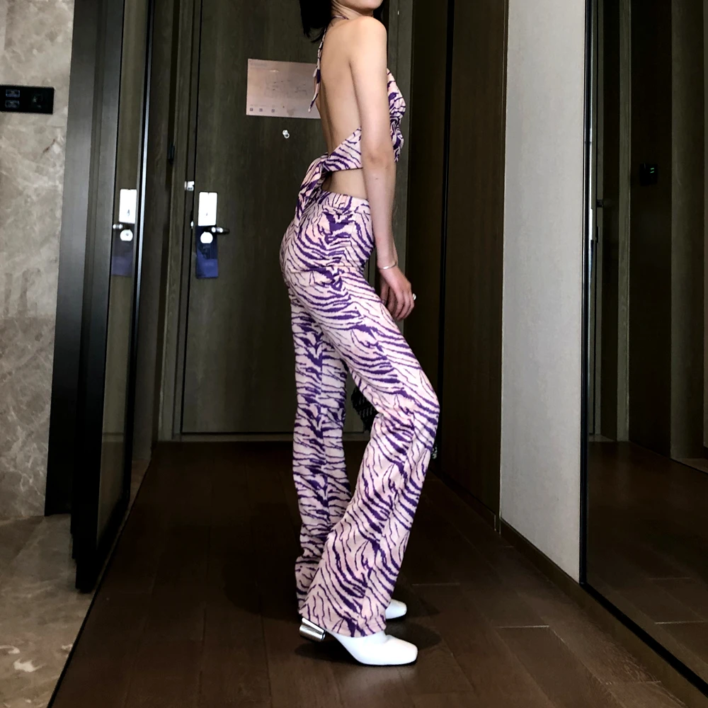 Ken beans the same style, aligning trousers, sexy hot girl casual pants + tube top