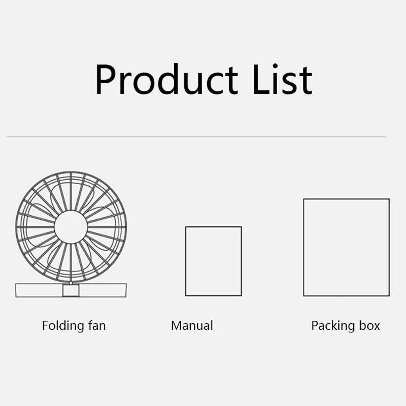 

6-Inch USB Handheld Portable Desktop Fan Adjustable Angle Foldable Fan 2 Speed