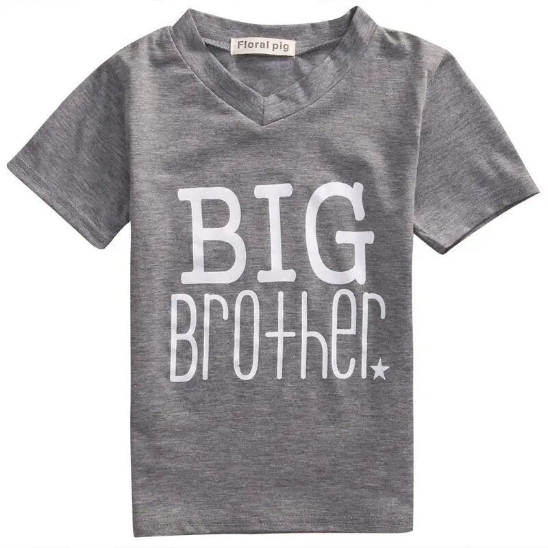 Newborn Big Brother T-shirt / Little Boy Romper Brothers Matching Tops Outfits Kids Clothes | Мать и ребенок