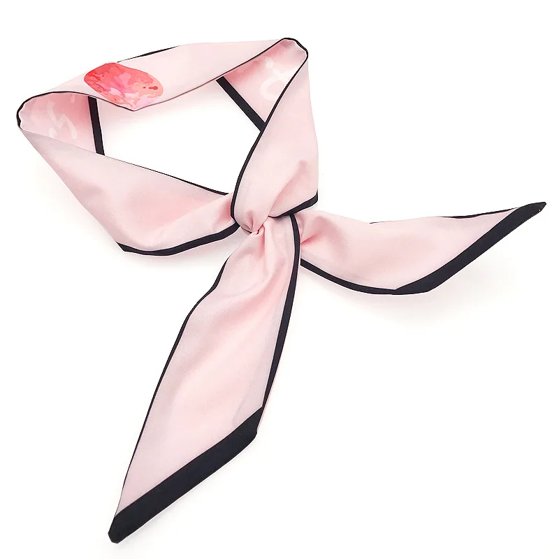 2019 модная розовая лента для волос с сердечками металлический шарф Женская