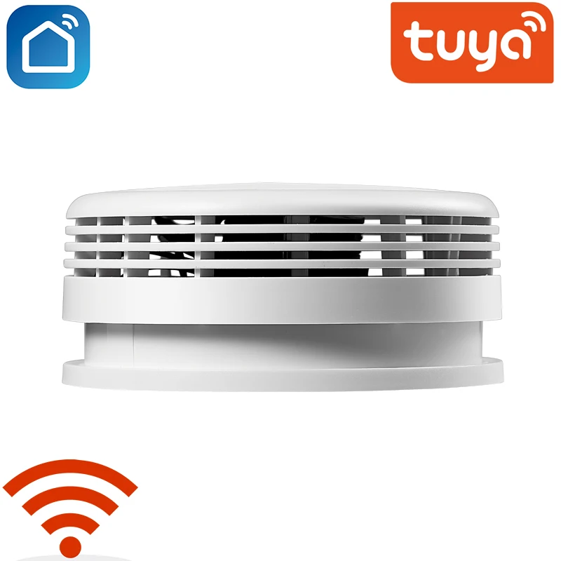 Датчик дыма Tuya для дома Wi-Fi детектор противопожарная сигнализация |
