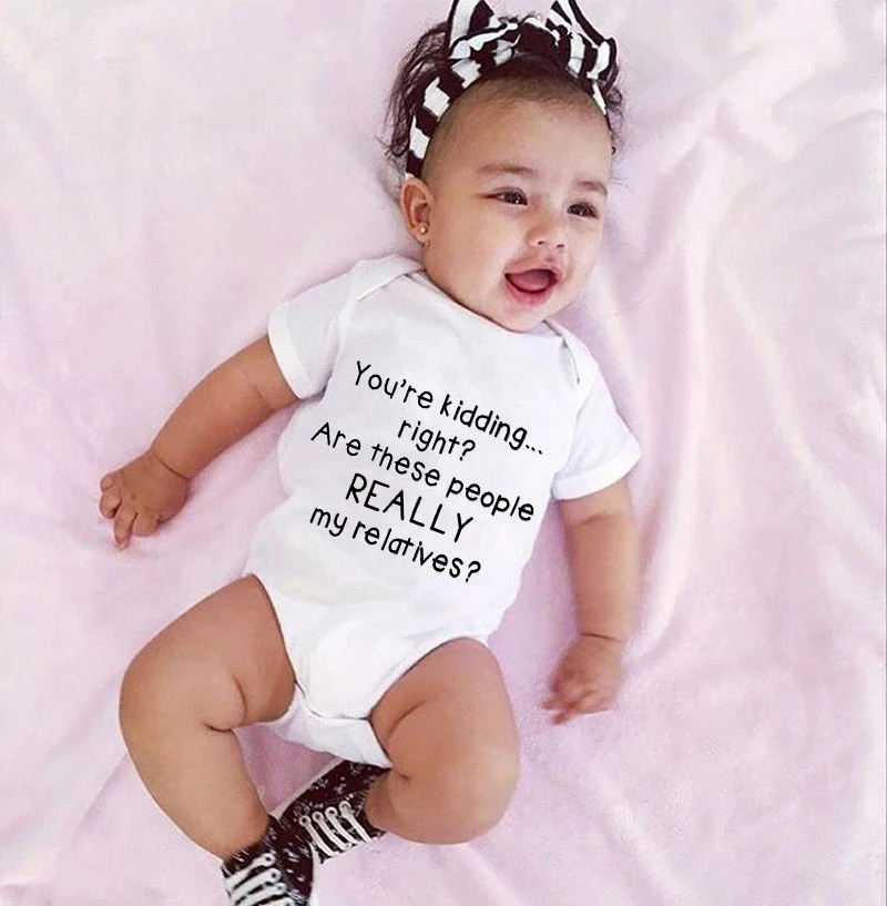 Летний хлопковый комбинезон для маленьких мальчиков и девочек Вы шутите? Эти