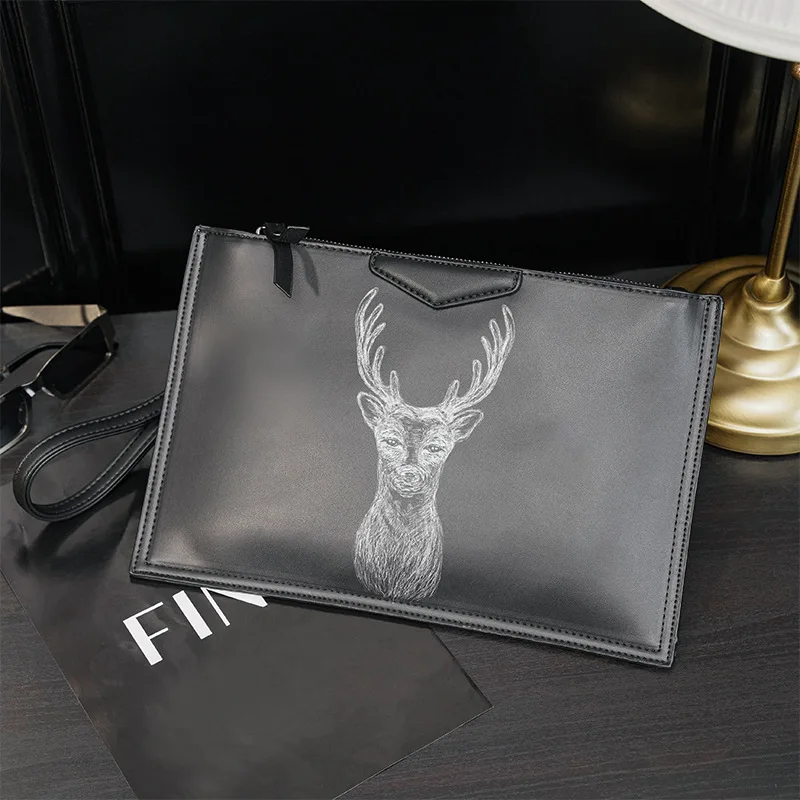 

Модные мужские клатч с Пчелкой вышитый клатч мужские клатчи с животным узором сумки Hanbags Роскошная деловая сумка-конверт мужской клатч ручн...