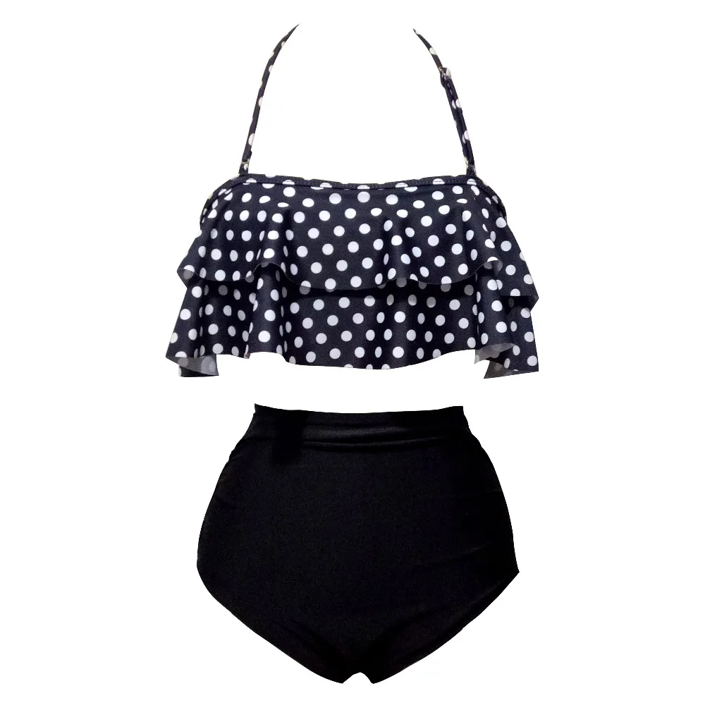 

Bikinis Swimwear Women Swimsuit High Waist Bikini 2021 Bathing Suit Plus Size Swimwear Push Up Bikini Set Beach Wear Biquini