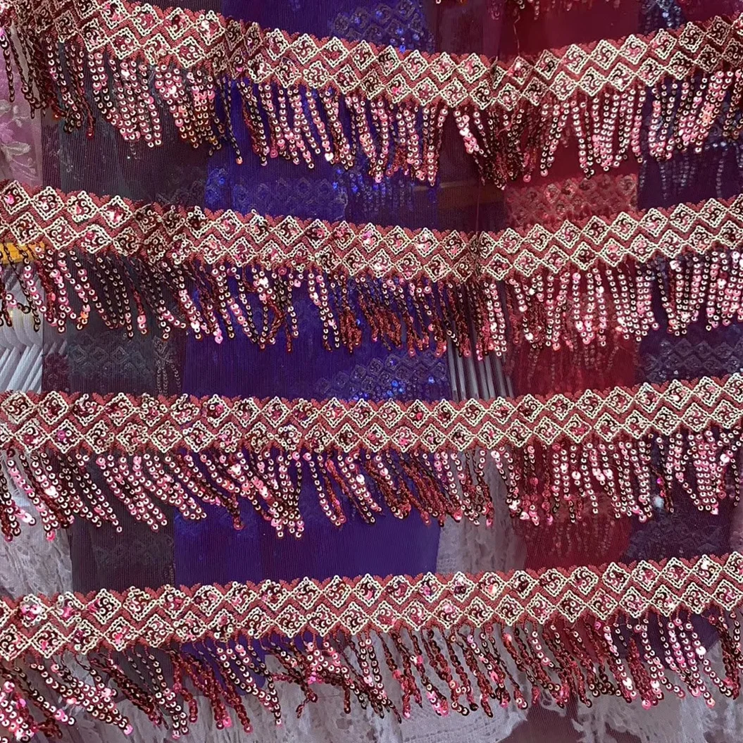 Сетчатая пряжа блестки внешняя торговля одежда сценическое платье тяжелая