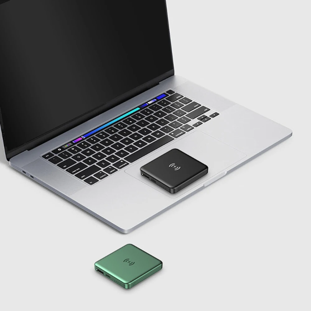 magnetic wireless power bank 22w 5000mah fast portable wireless charger usb c quick charging external battery for iphone 1211 free global shipping