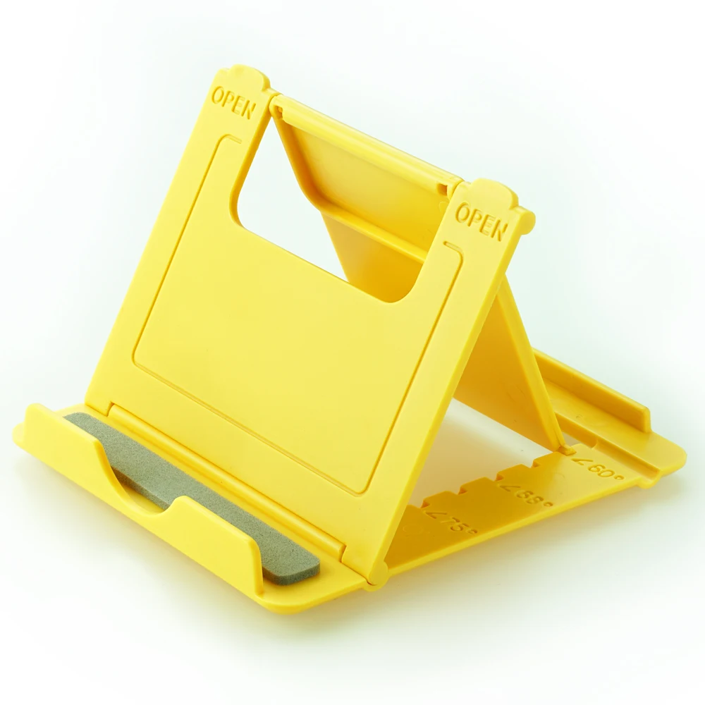 Yellow Arosekey Складная подставка для планшета Поддержка ipad держатель mini 4 3 2 крепление для планшета для телефона Регулируемый - Цвет: Yellow