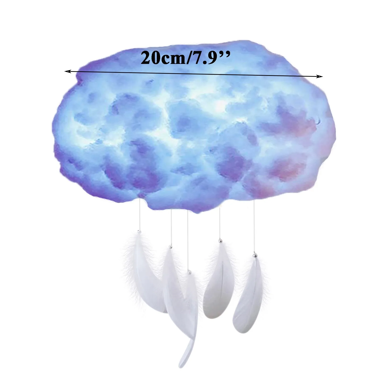 

Figurines Night Light Cloud Children Diy Warm White Clouds Lamp Creative Handmade Miniatures Home Decoration Accessories #763