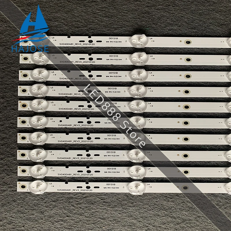 Новый набор 10 шт 5 светодиодный 395 мм подсветка полосы для KDL40R450A KDL-40R473A SVG400A81_REV3_121114
