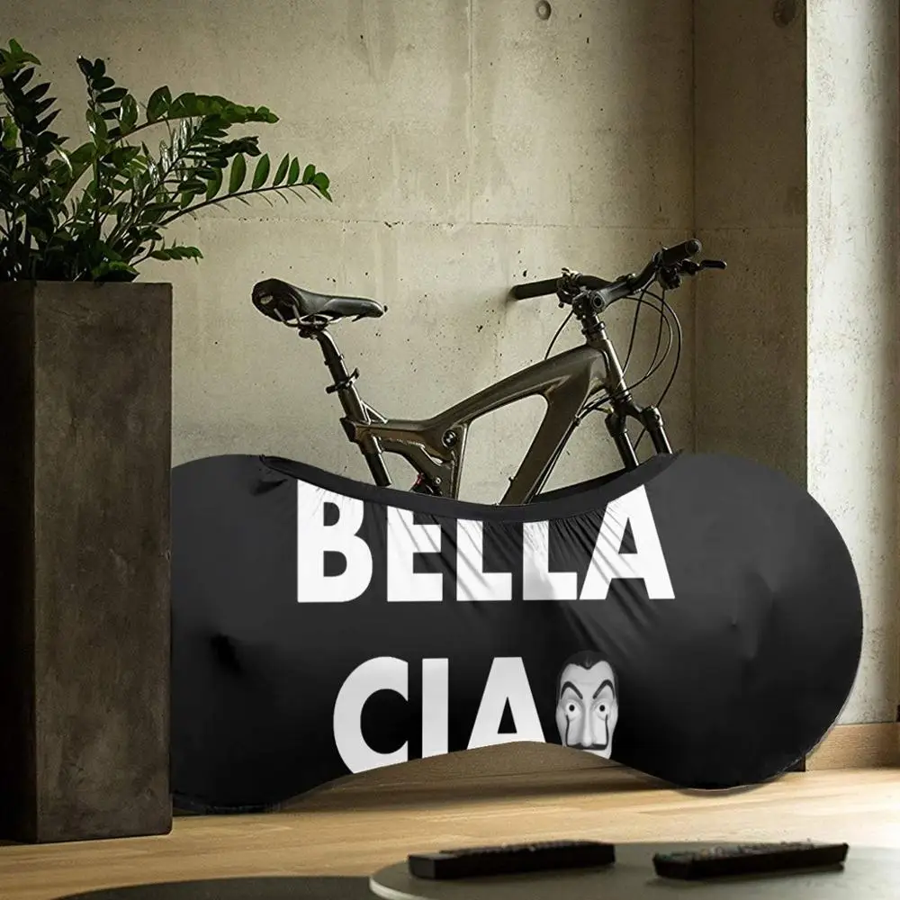 

La Casa De Papel Money Heist Bella Qiao White Waterproof Protector MTB Bike Case Rain Cover BIKE Bicycle dust cover MTB Biking