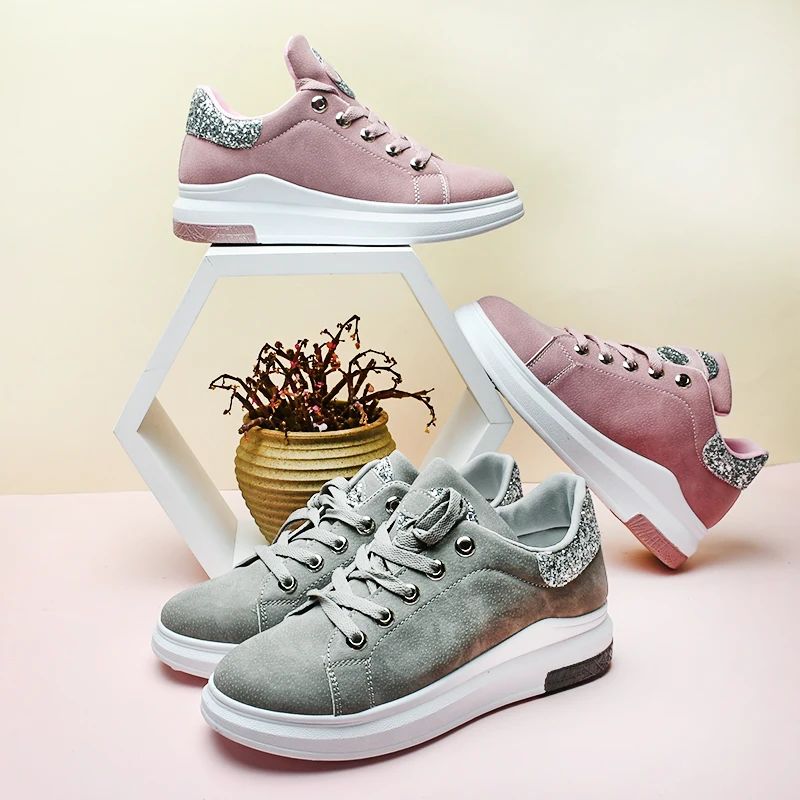 Женские кроссовки на плоской подошве Fujin черные или белые из искусственной кожи