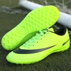 Новые высокие футбольные ботинки, мужские дышащие уличные высокие футбольные ботинки, женские и мужские мягкие футбольные ботинки