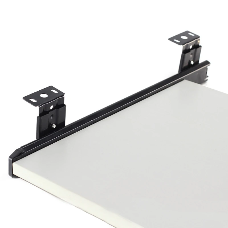 1Pair Heavy Duty Ball Bearing Slides Keyboard Drawer Tray Accessories Furniture Rail Rack with Adjustable Height Bracket | Обустройство