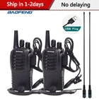 Портативная мини-рация Baofeng, портативное радио CB радио BF888s, 16 каналов, UHF, коммуникатор, передатчик, трансивер, 1 или 2 шт.