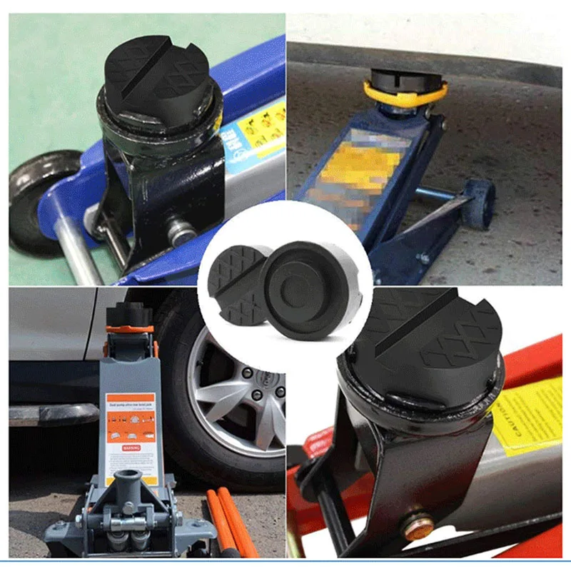 

Floor Slotted Car Rubber Jack Pad Frame Protector Adapter Jacking Tool Pinch Weld Side Lifting Disk For Auto Car Accessories