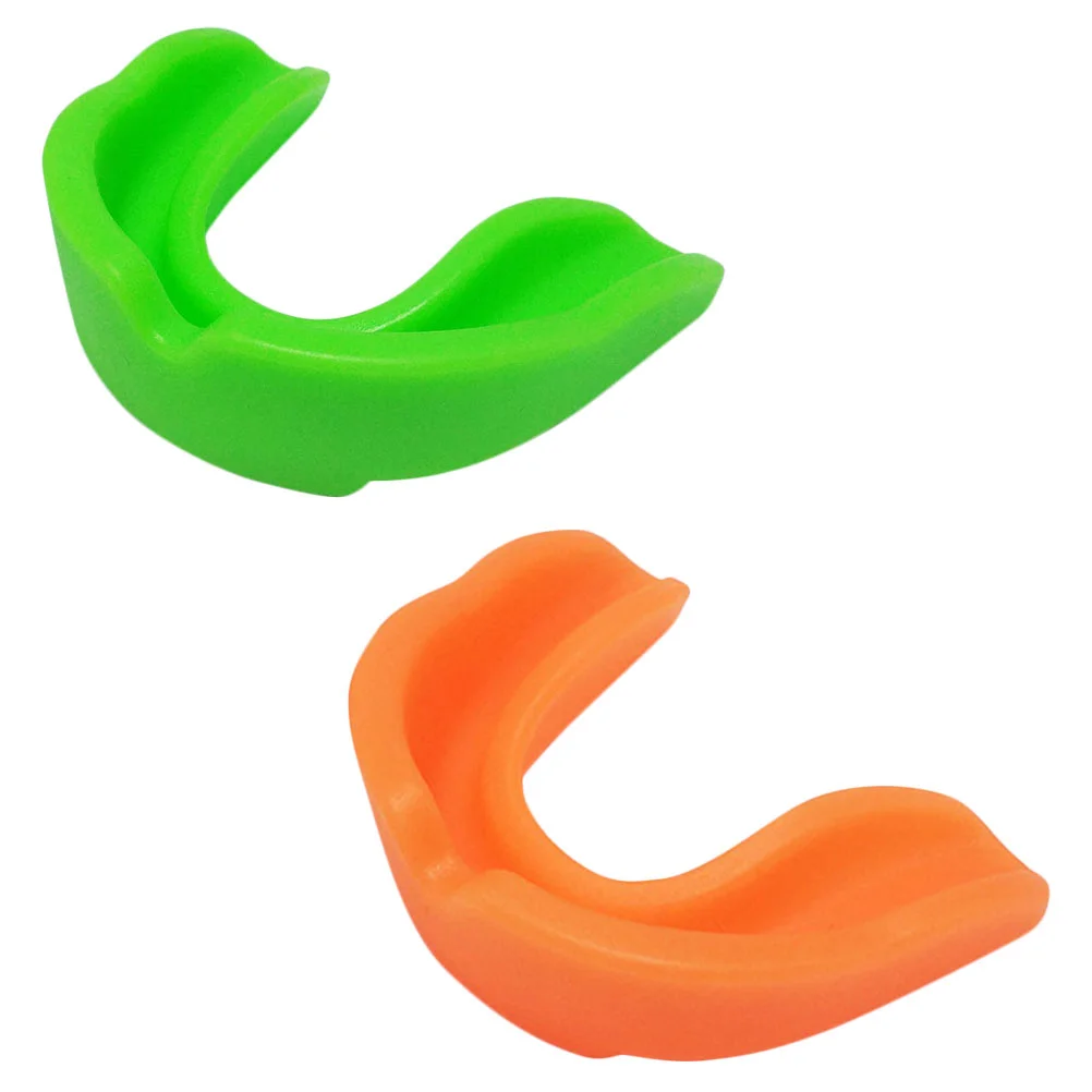 

2pcs Practical Sports Protective Equipment Oral Protective Gears (Random Color)