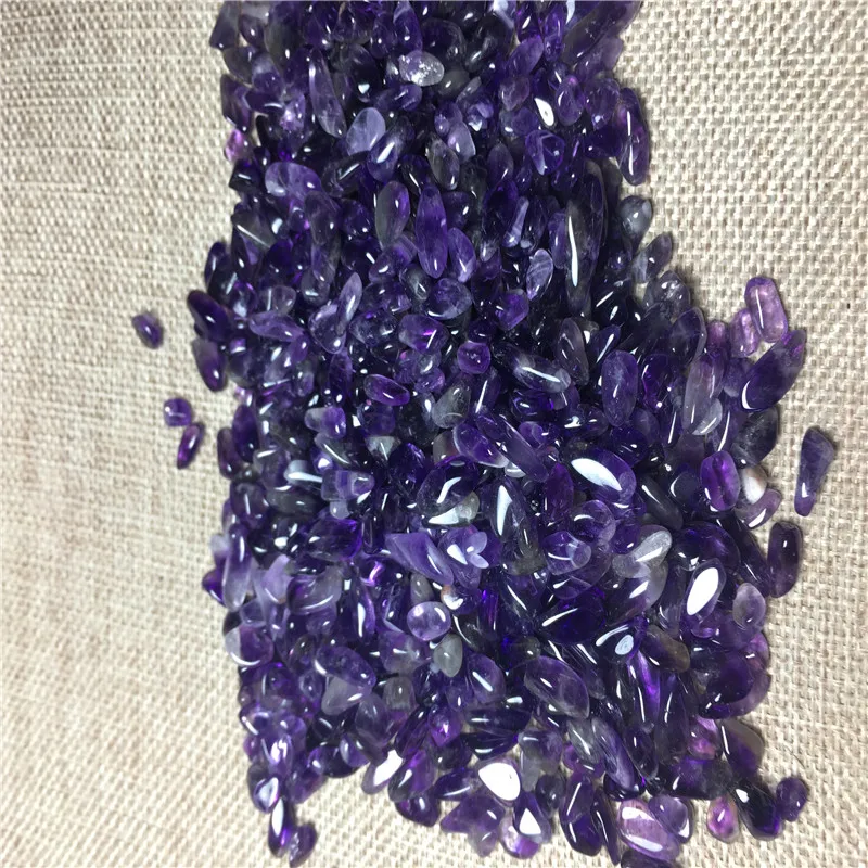 

100g tumbling gem Amethyst natural quartz mineral is used to heal chakras