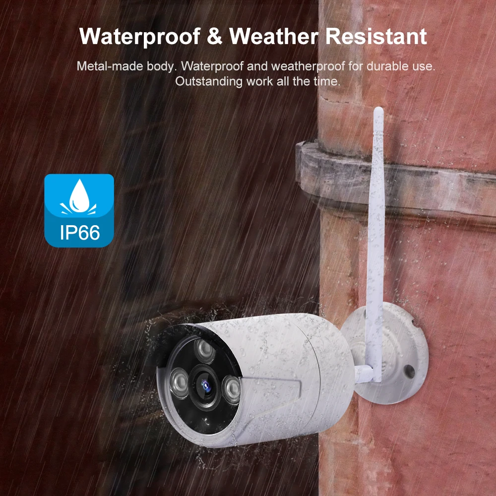 Беспроводная камера видеонаблюдения 8 каналов 4 камеры 1 МП 720P Wi Fi|Система