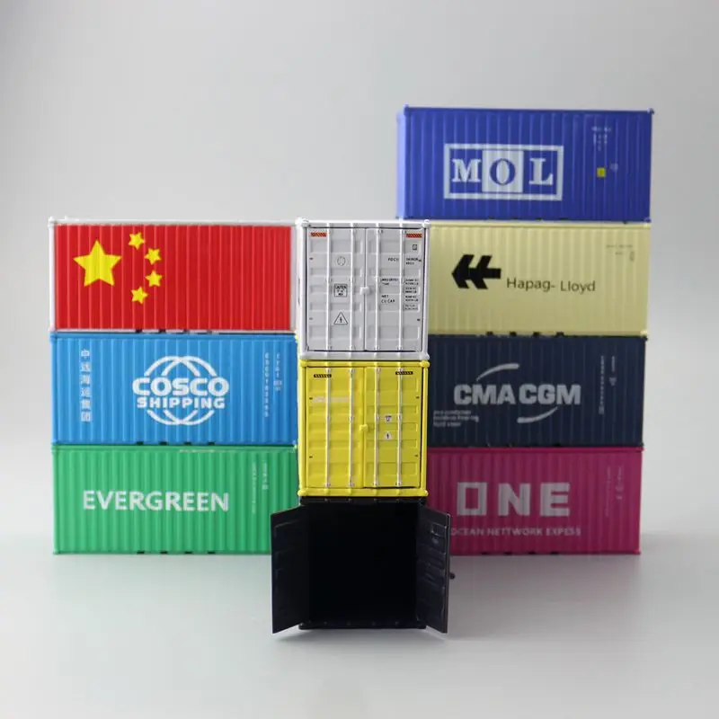 Литая металлическая игрушка масштаб 1:60 модель 20 футов Международная морская