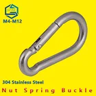 Замок-Пряжка, веревка, быстрая подпружинная Пряжка, карабин, Пряжка для соединения ремня, быстрая подпружинная Пряжка из нержавеющей стали 304