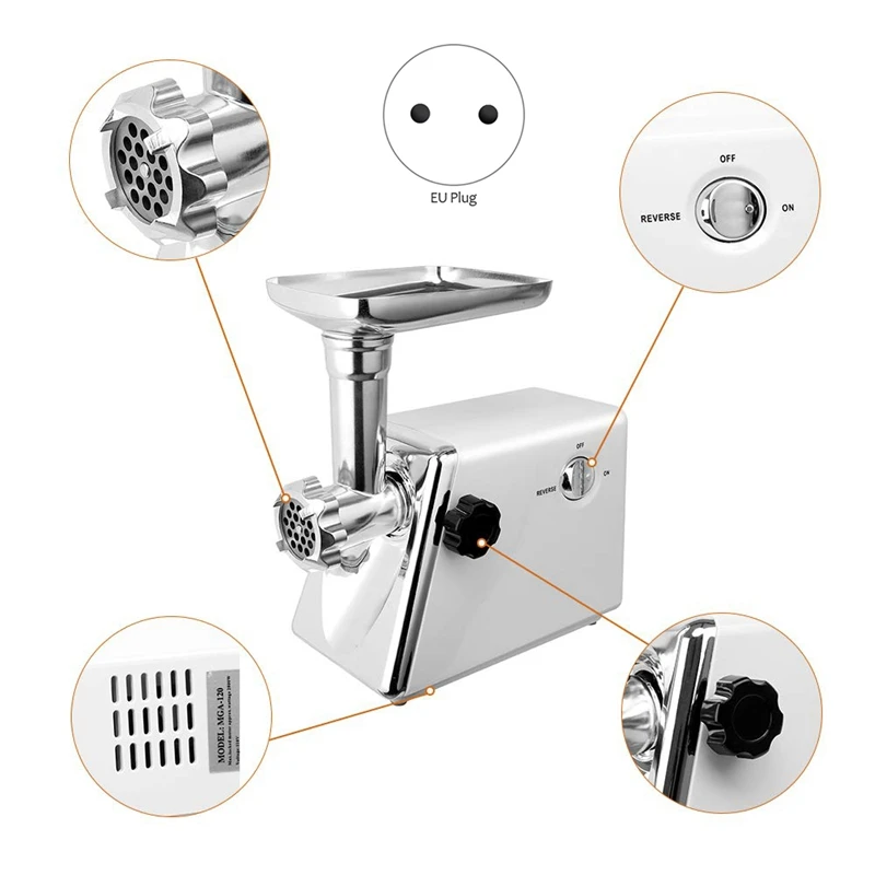 Мясорубка электрическая 800 Вт макс из нержавеющей стали мясорубка и Колбаса Stuffer