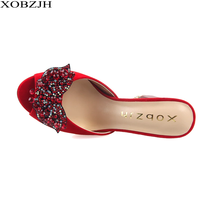 Сандалии стразы женские на квадратном каблуке брендовая Дизайнерская обувь