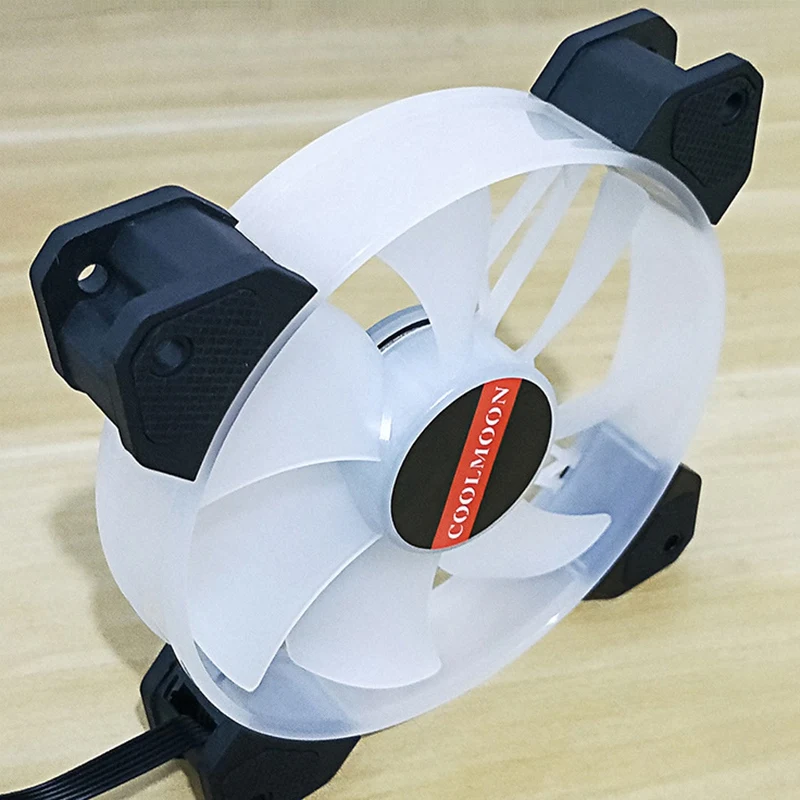 COOLMOON F-YH Computer Case PC Cooling Fan RGB Adjust 120mm Quiet + IR Remote New Cooler CPU 6Pcs | Компьютеры и офис
