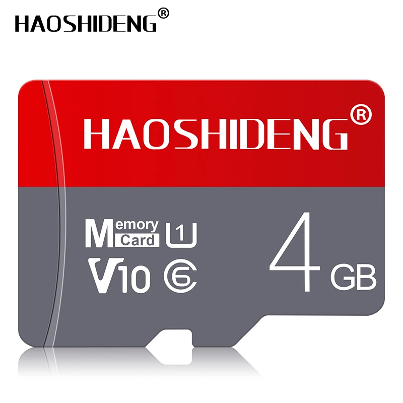 4 ГБ Карта памяти micro sd класса 10, 128 ГБ, 64 ГБ, SDXC, 32 ГБ, 16 ГБ, 8 ГБ, 4 Гб, Карта памяти SDHC, карта памяти cartao de memoria, TF карта с адаптером SD - Емкость: 4 ГБ