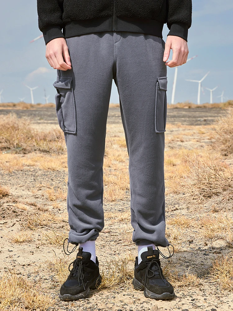Пионерский лагерь 2019 зимние мужские спортивные штаны теплая флисовая спортивная