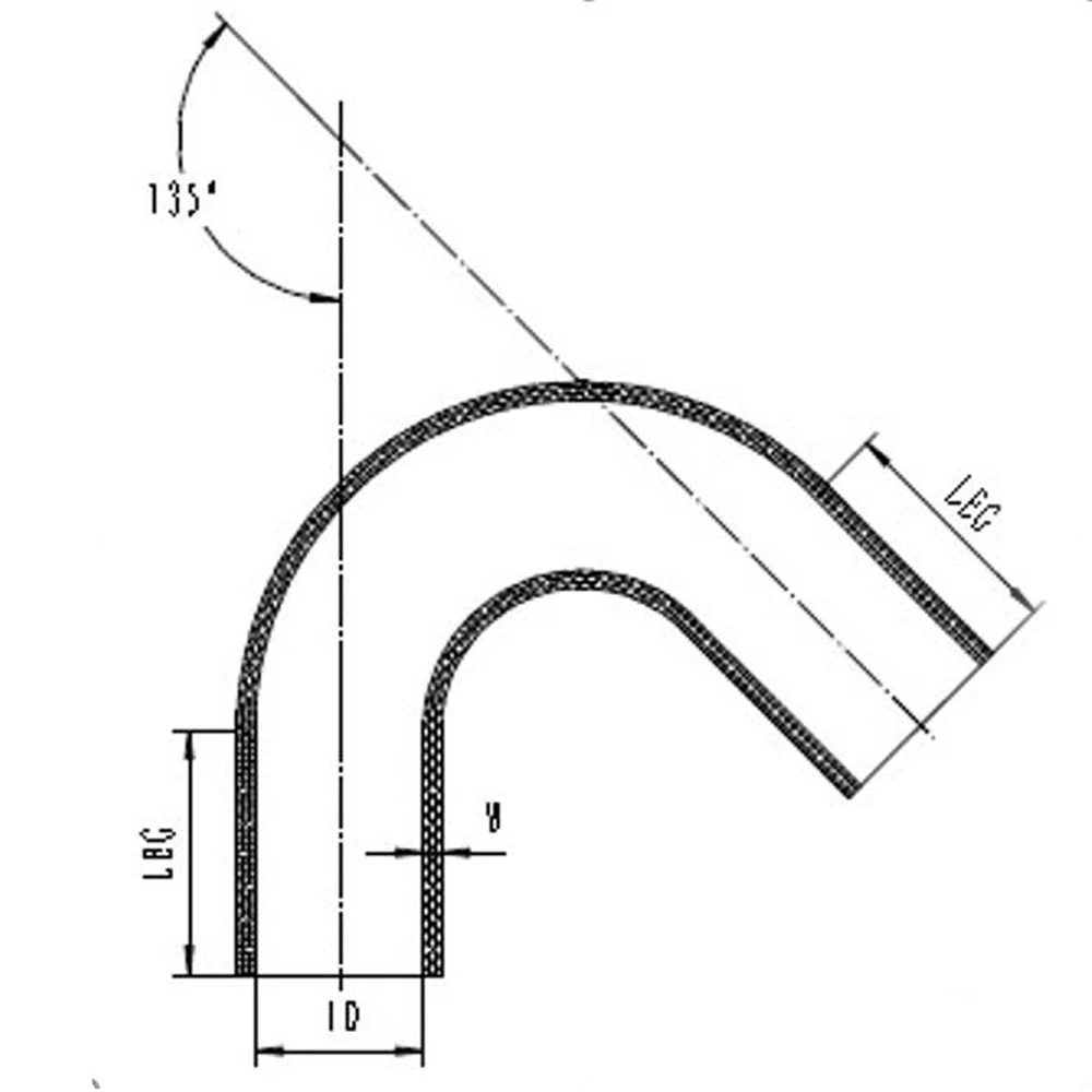 Шланг Универсальный диаметр 20 мм 135 градусов эффективный шланг для охлаждающей