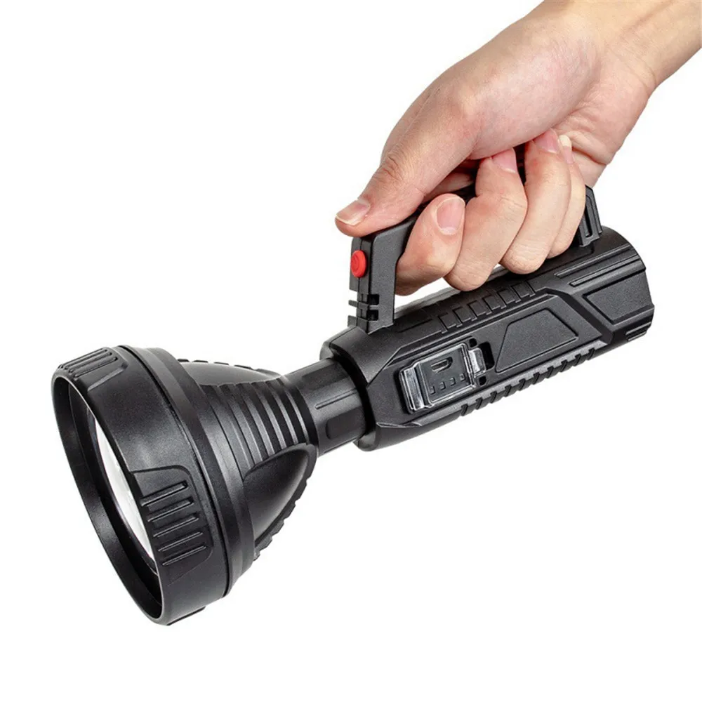 

Rechargeable Led Searchlight Portable Super Bright Handheld Spotlight Flashlight Outdoor Camping Hiking Lights