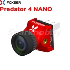 Мини-камера FOXEER Predator 4 Nano suoer WDR FPV, объектив 1,7 мм, задержка 4 мс, переключаемая PALNTSC, для гоночного дрона RC FPV