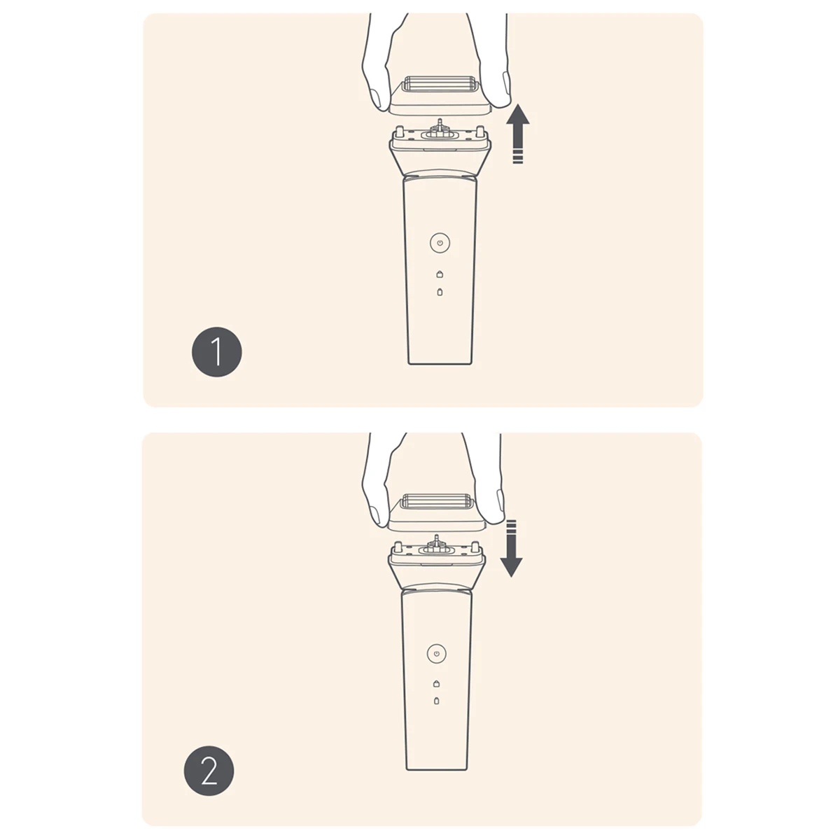 

Original Xiaomi Mijia Electric Shaver Head MSWT501, Reciprocating five-blade head, Black Replacement Shaver Head for Men