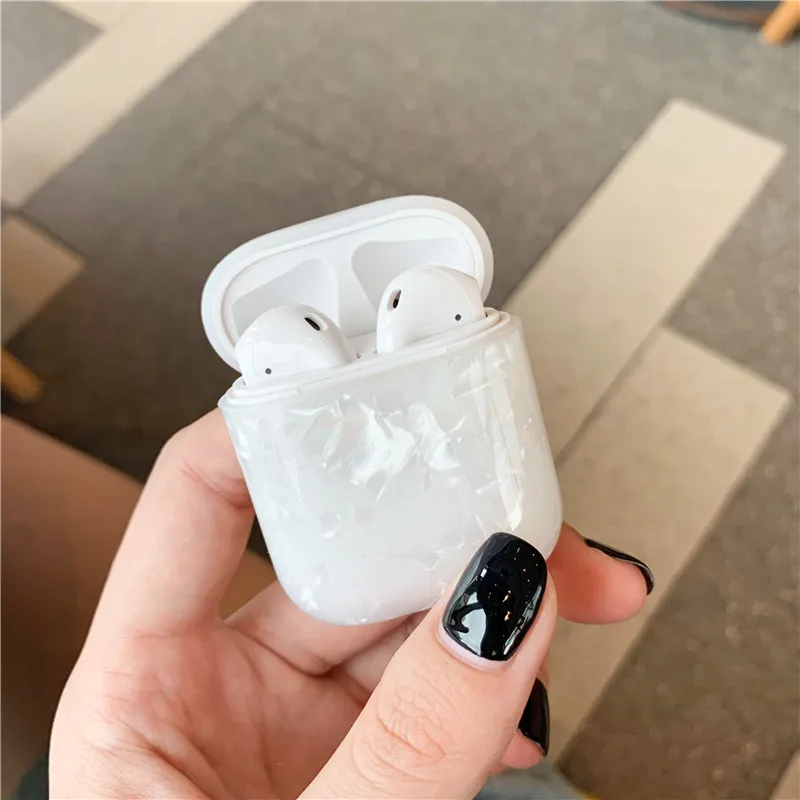 style 5 Роскошный Мраморный чехол для Airpods, Bluetooth наушники, милый силиконовый чехол для Airpod 2, чехол для наушников, сумка для зарядки, чехол для air pods - Цвет: style 5
