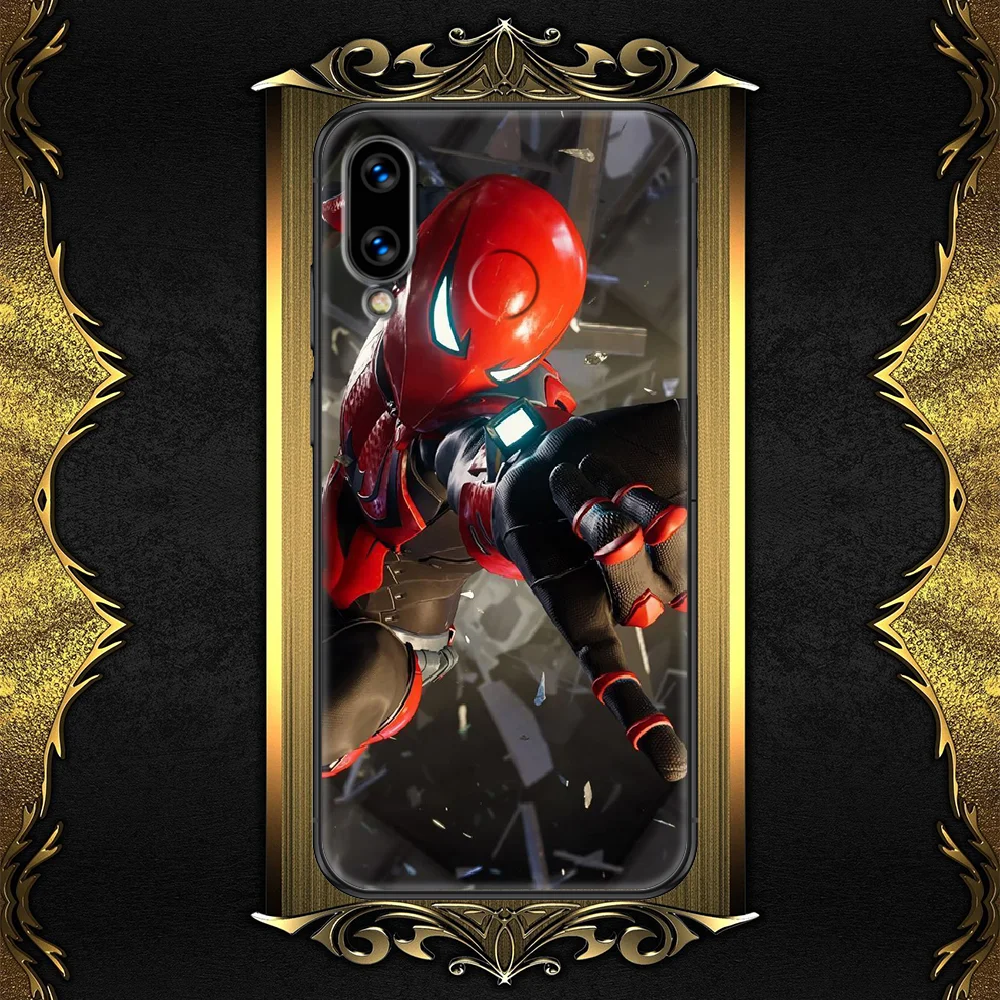 

Man Superhero Spiders Phone case For Huawei Honor 6 7 8 9 10 10i 20 A C X Lite Pro Play black luxury hoesjes tpu bumper 3D Etui