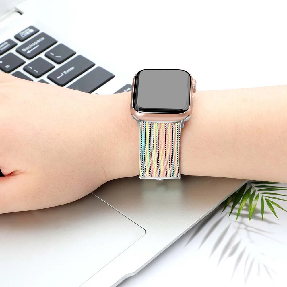 

nylon watch strap for apple iwatch 1 2 3 4 5 band 38/40mm 42/44mm smart Watch bands for iphone watches women men unisex