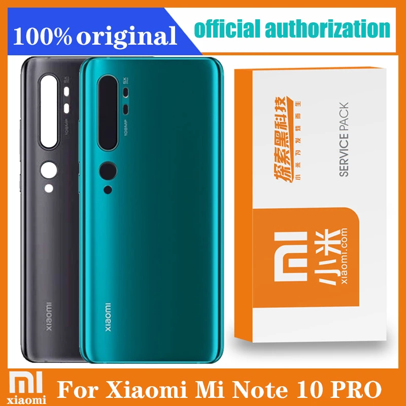 Оригинальный сменный задний корпус для Xiaomi Mi Note 10 Pro задняя крышка аккумулятора