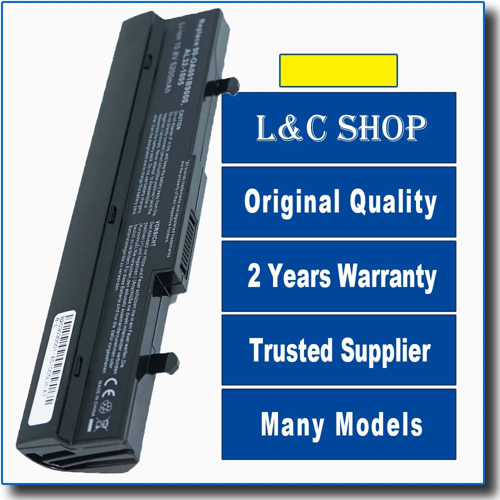 

Батарея обновления Asus Eee PC серии 1101HA-MU1X-BK 1101HGO R1001005HA-VU1X-BK ноутбук Батарея Замена