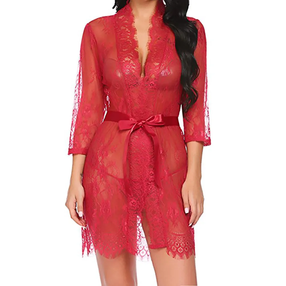 Женское белье пикантная обувь эротические Для женщин нижнее кимоно Халат