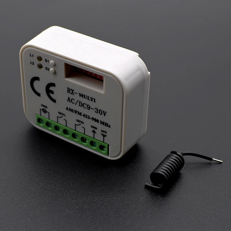 

10PCS Garage control universal receiver multi-frequency 300-900MHz 433.92 remote control command receiver rolling code receiver