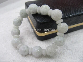 Бесплатная доставка&gt 909148 Сертифицированный браслет из нефрита класса А (Аква