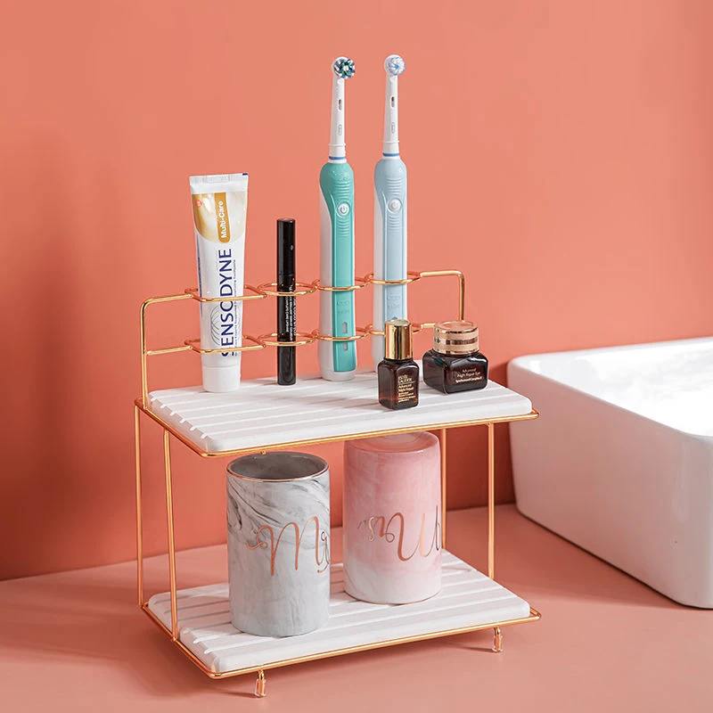 bathroom diatomite storage rack electric toothbrush holder with quick dry diatomaceous mat cosmetic stand tray bath organizer free global shipping