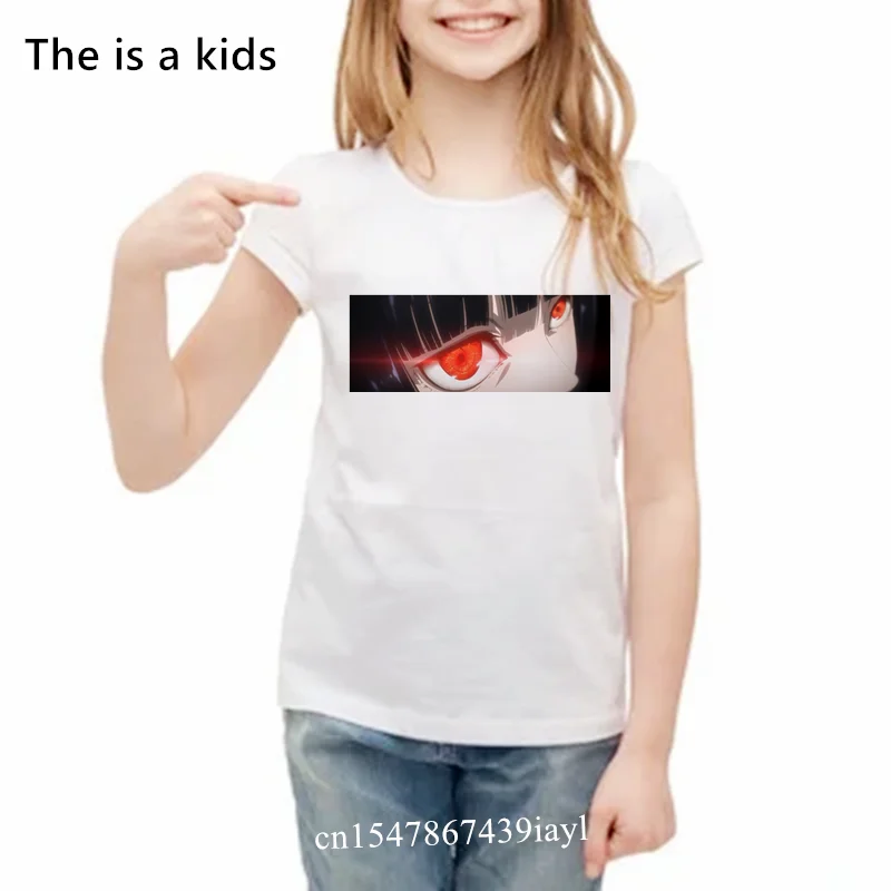 Legit Kakegurui Gambler Excited Yumeko Jabami  Print Boy Unisex Tshirt Nice Round Neck Kids Tshirt Boys T Shirt Cute Girls Tops