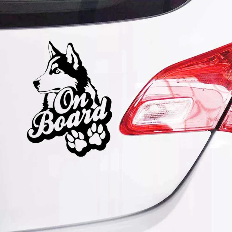 CS-1693#14*19см наклейки на авто Хаски в машине водонепроницаемые машину наклейка для