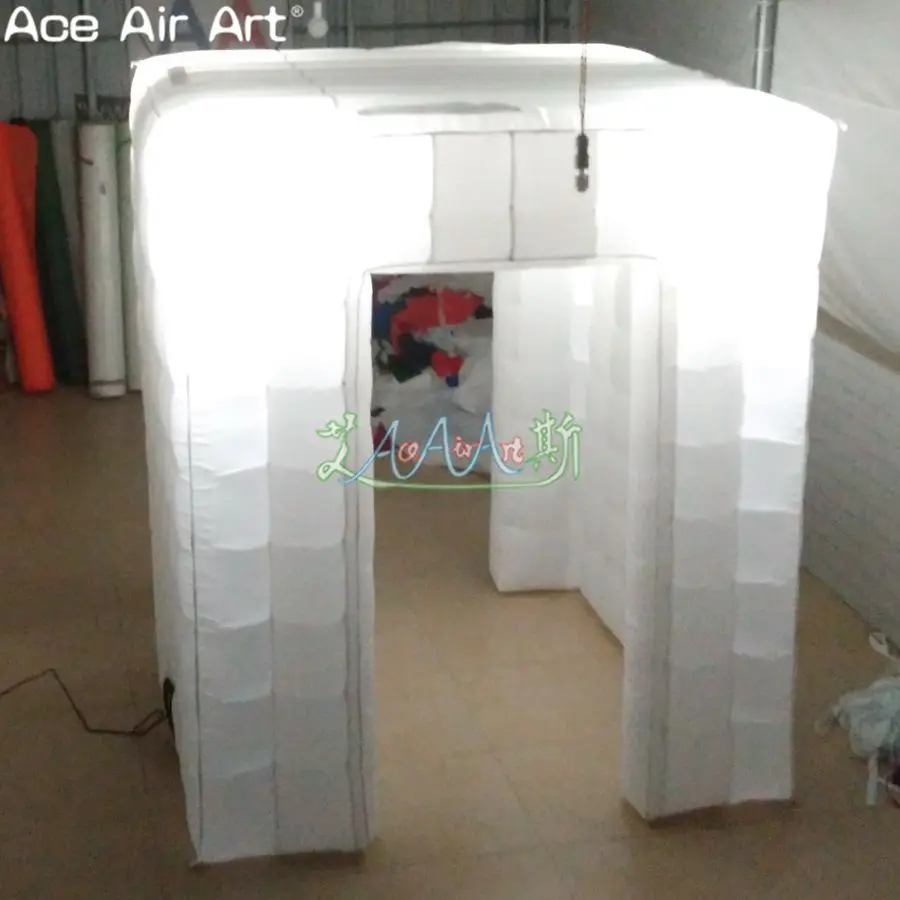 Заводская цена надувная фотобудка для вечерние с разноцветными изменяющимися