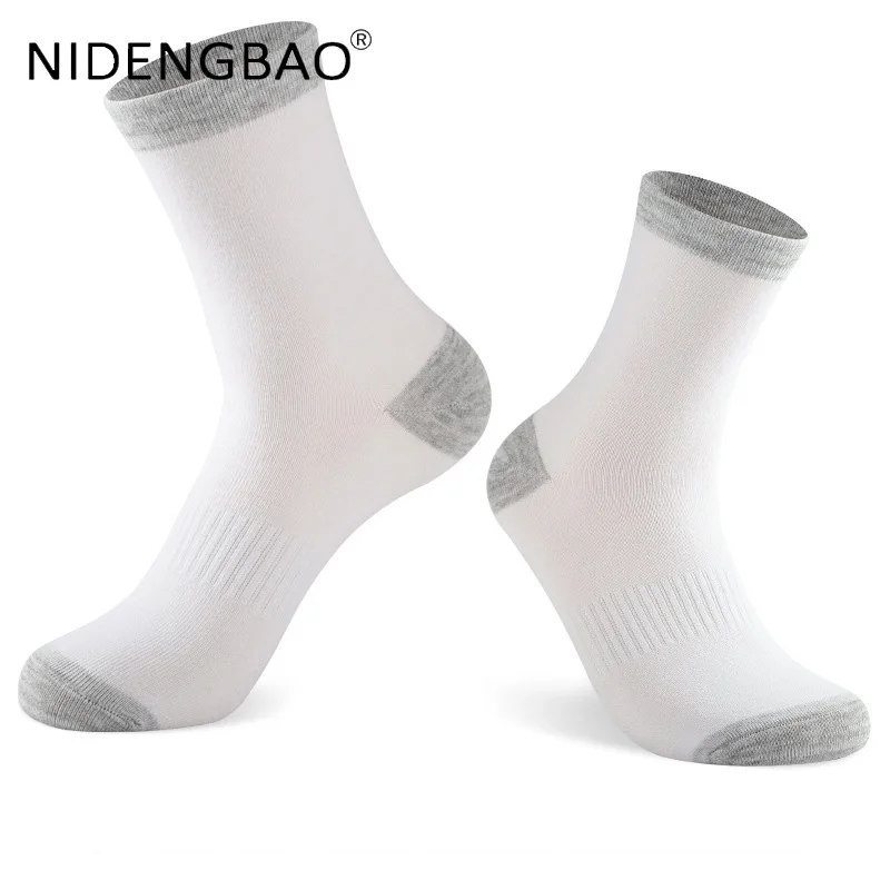 5 Pairs Men Cotton Socks New Men Socks High Quality Casual Run Black Sports Socks White Male Long Socks Plus Size EU 38-48