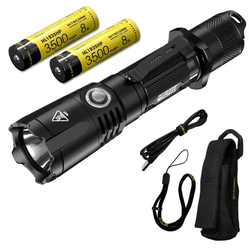NITECORE MH25GTS 1800LM Тактический CREE XHP35 HD светодиодный водонепроницаемый